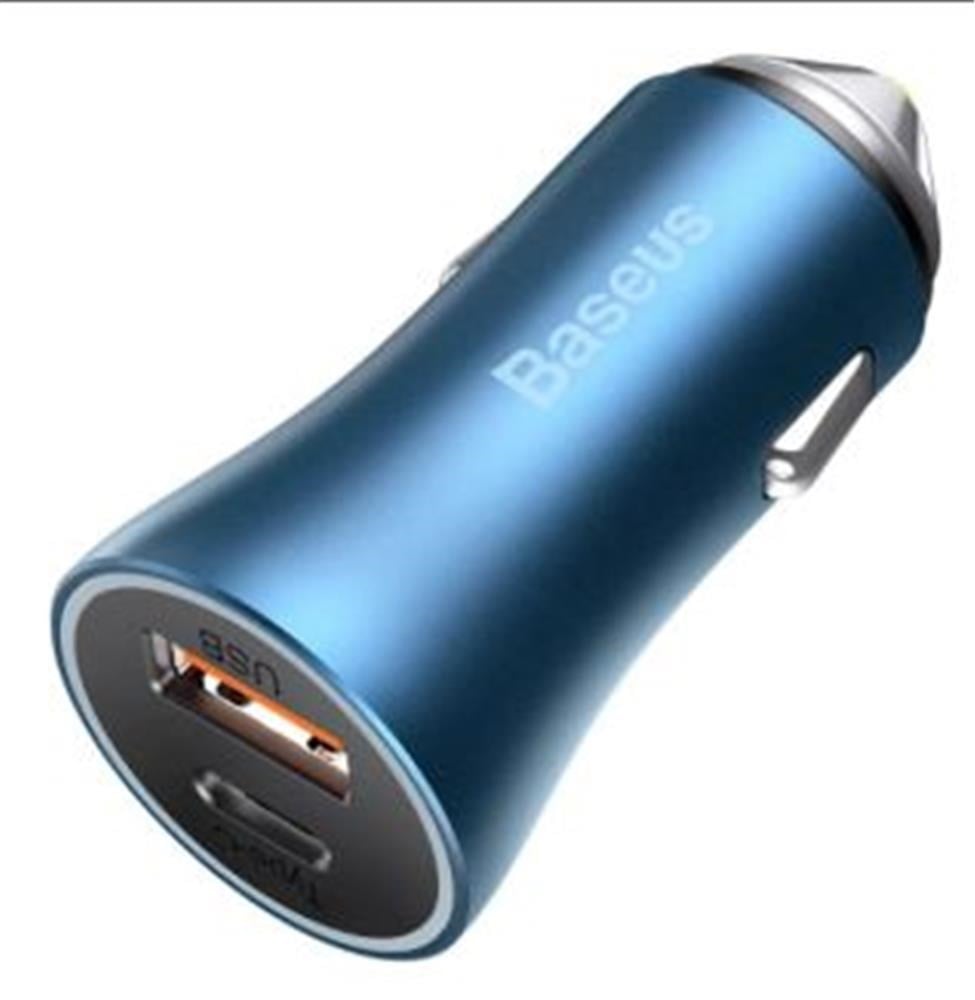 Baseus Golden Pro 40W Araç Şarj Aleti C to A Mavi (CCJD-03)