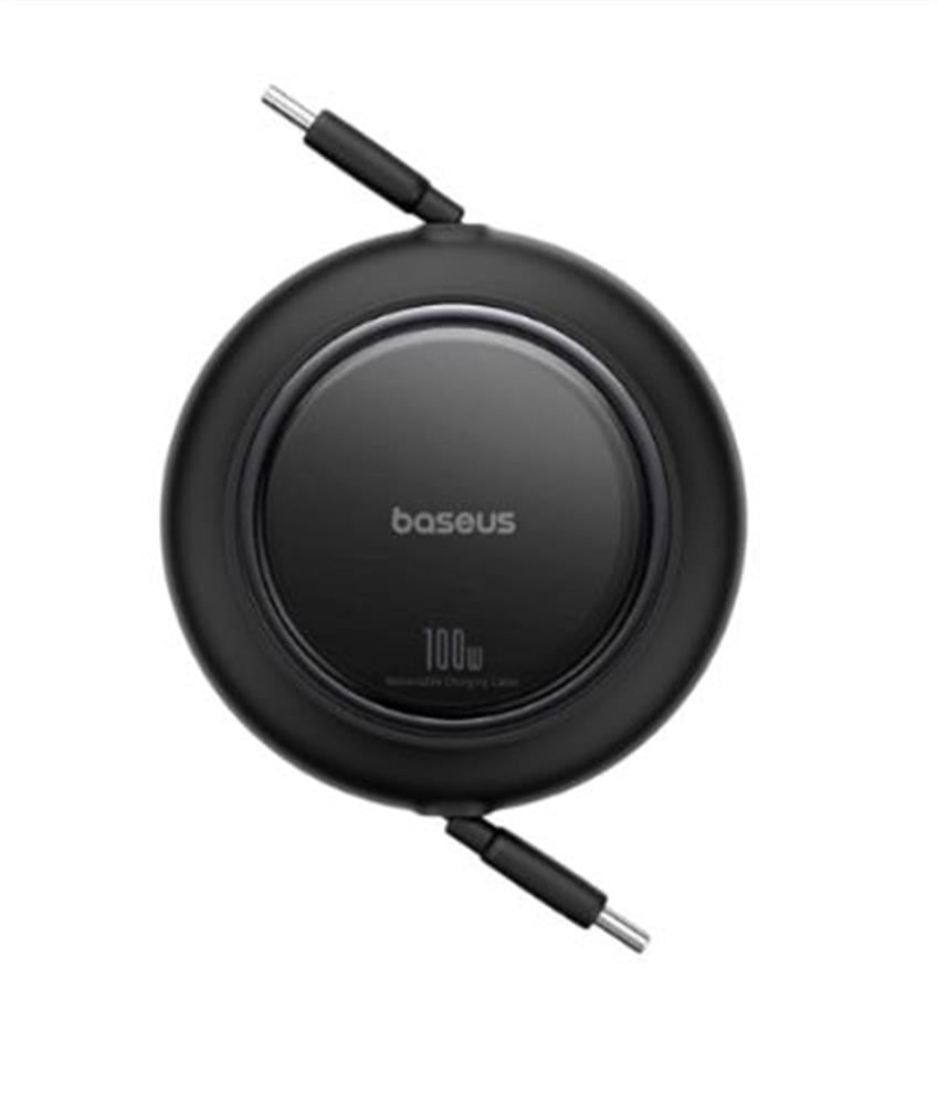 Baseus P10364501211-00 Free2Pull Makaralı Şarj Kablosu USB-C-Lightning 20W 1m. - Beyaz