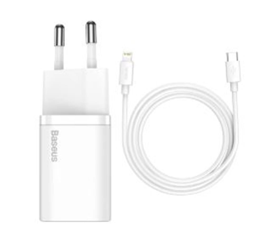 Baseus TZCCSUP-B02 20W C+C Beyaz Şarj Aleti