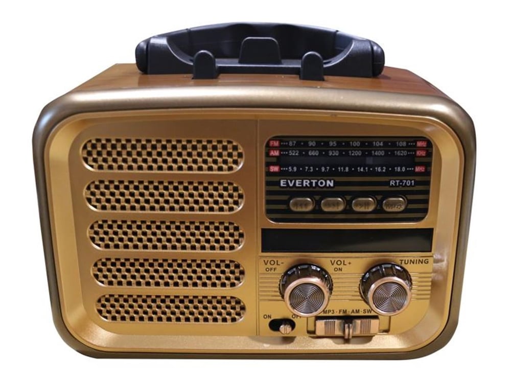 Everton RT-701 Fenerli ,Şarjlı  Nostaljik Radyo ( Bluetooth-USB-SD-FM )