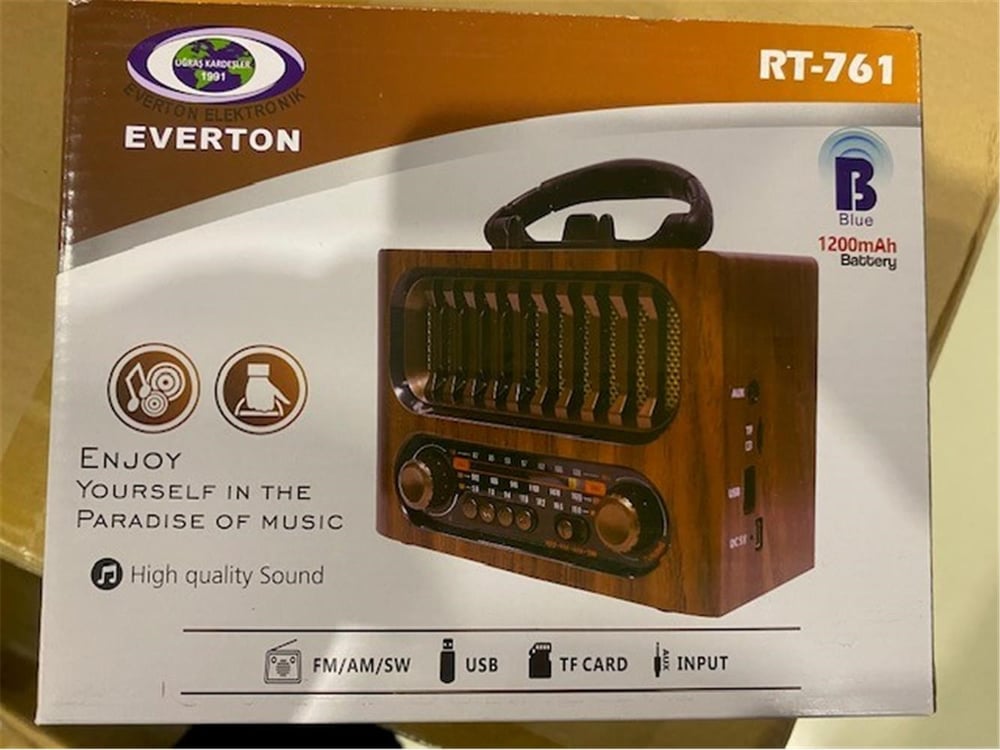 Everton Rt-745 Led özellikli Nostajık Bluetooth Radyo Müzik çalar