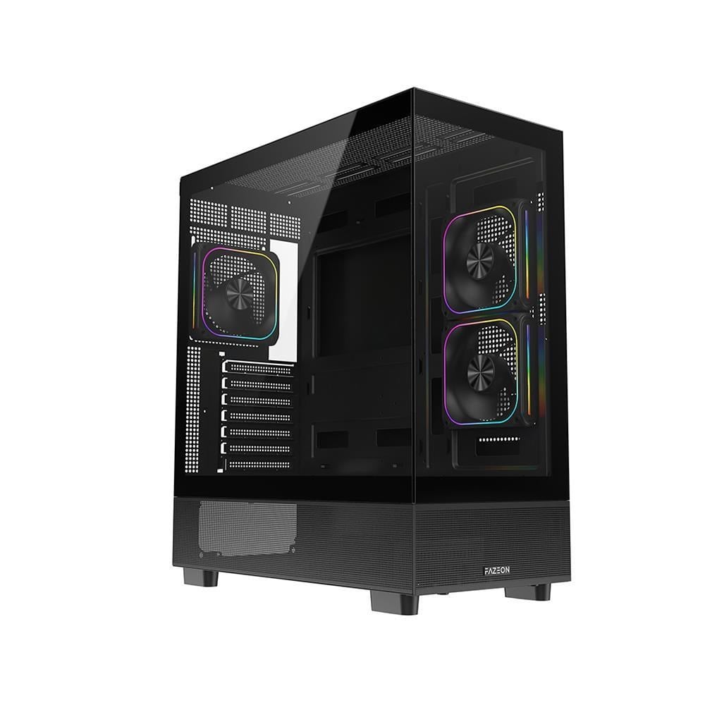 FAZEON F17 750W 80PLUS BRONZE 3x120mm ARGB Fanlı ATX Siyah Bilgisayar Kasası