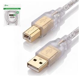 Feny FN-U3015 USB2.0 AM-BM Şeffaf 100 yüzde  Bakır Pri·nter Yazıcı Kablosu 1.5M