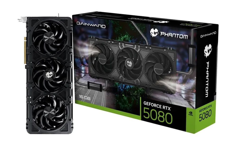Gainward GeForce RTX5080 PHANTOM 16GB GDDR7 256bit Gaming (Oyuncu) Ekran Kartı