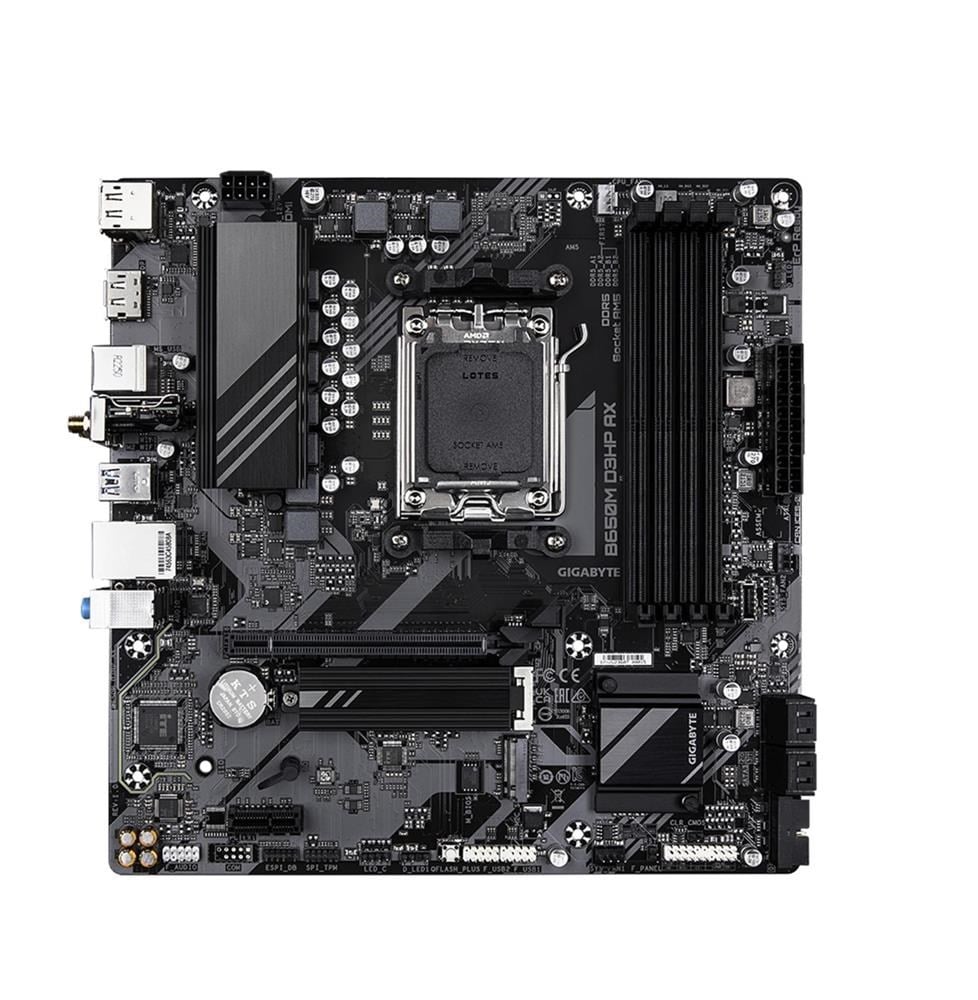 Gigabyte B650M D3HP Ax Amd B650 Am5 Ddr5 7600MHZ (Oc) Hdmı-dp M.2 Wi-Fi Rgb Matx Anakart