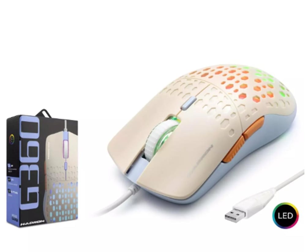 Hadron G360 Rgb 6 Buttons Usb 3600 Dpı Oyuncu Mouse (1,40cm Kablo Uzunluğu)
