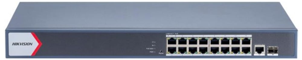 Hikvision DS-3E1518P-EI 16 Port PoE + 2 Uplink 130W Switch