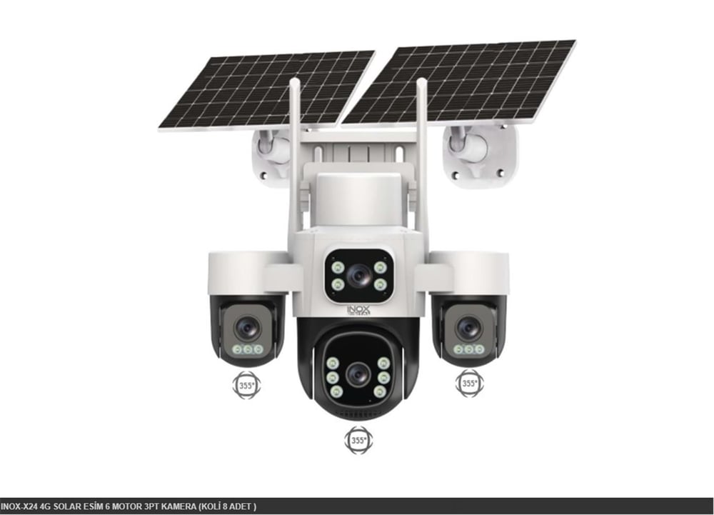 INOX-X24 4G SOLAR ESİM 6 MOTOR 3PT KAMERA