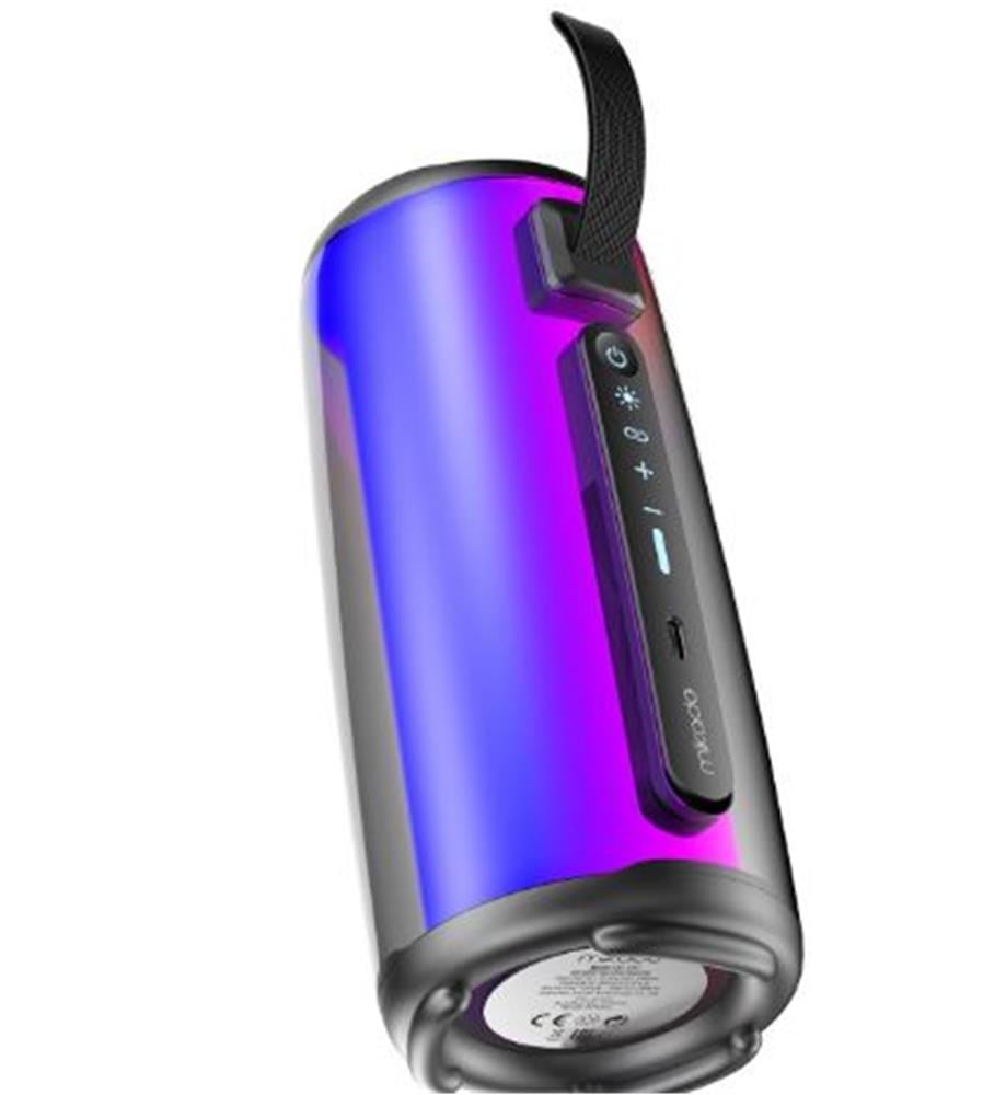 Mikado MD-17BT Capella Siyah 10W 1 RGB Mikrofonlu   Kart-Aux-Usb TWS 1800 mAh Bataryalı Speaker