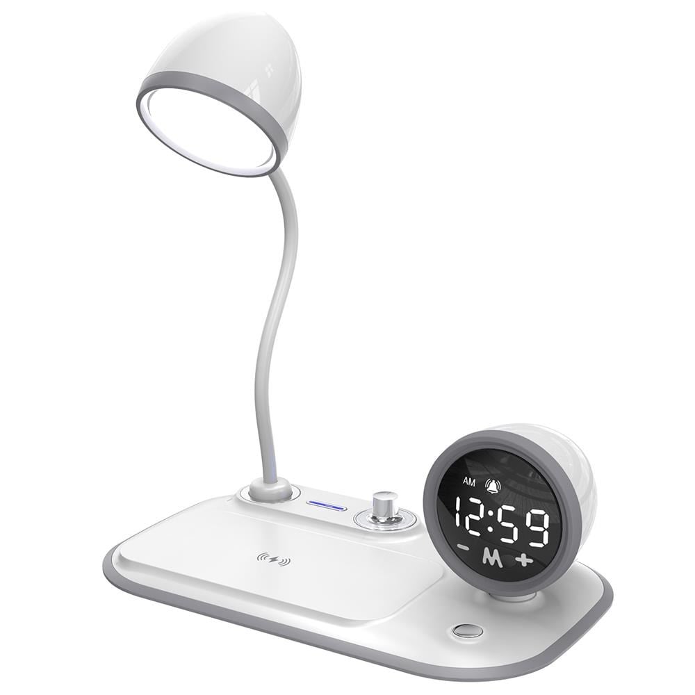 S-link SL-CW21 Beyaz Telefon Uyumlu Fast Şarj 15W Ayarlanabilir Led Işıklı  Masa Lambası
