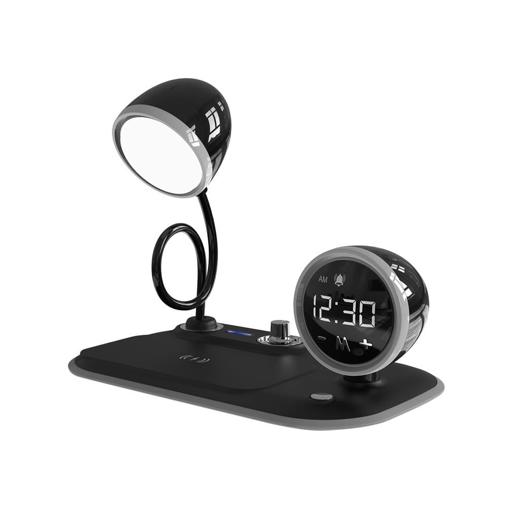 S-link SL-CW21 Siyah Telefon Uyumlu Fast Şarj 15W Ayarlanabilir Led Işıklı  Masa Lambası