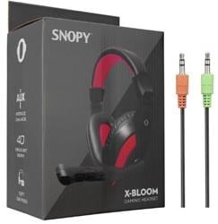 Snopy SN-633 X-BLOOM Siyah-kırmızı Kulak Üstü Gaming Oyuncu Mikrofonlu Kulaklık