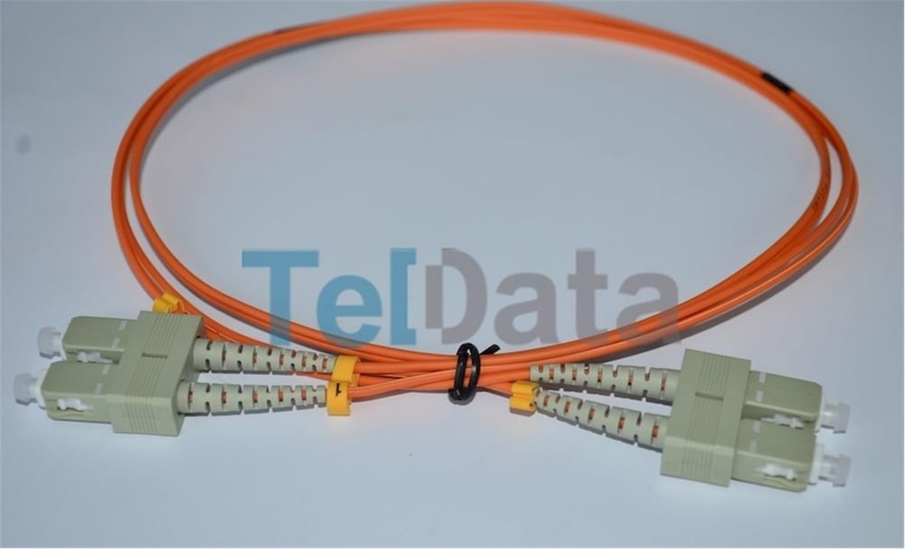 TELDATA TLD-SCOM22 SC-UPC-SC-UPC MM DX OM2 2 METRE FIBER OPTIK PATCHCORD