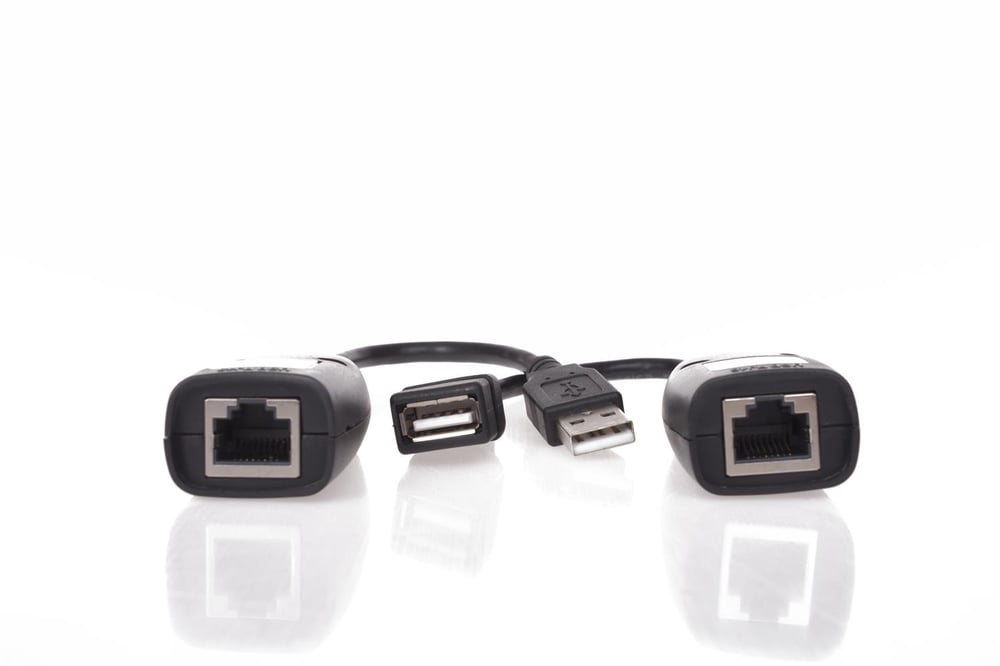 Vcom CU824 USB RJ45 Extender Plastik 45m Uzatıcı