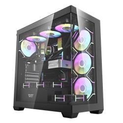 darkFlash DS900-B 650W 80+ Power Supply 4-12cm ARGB  Fan Siyah Kasa