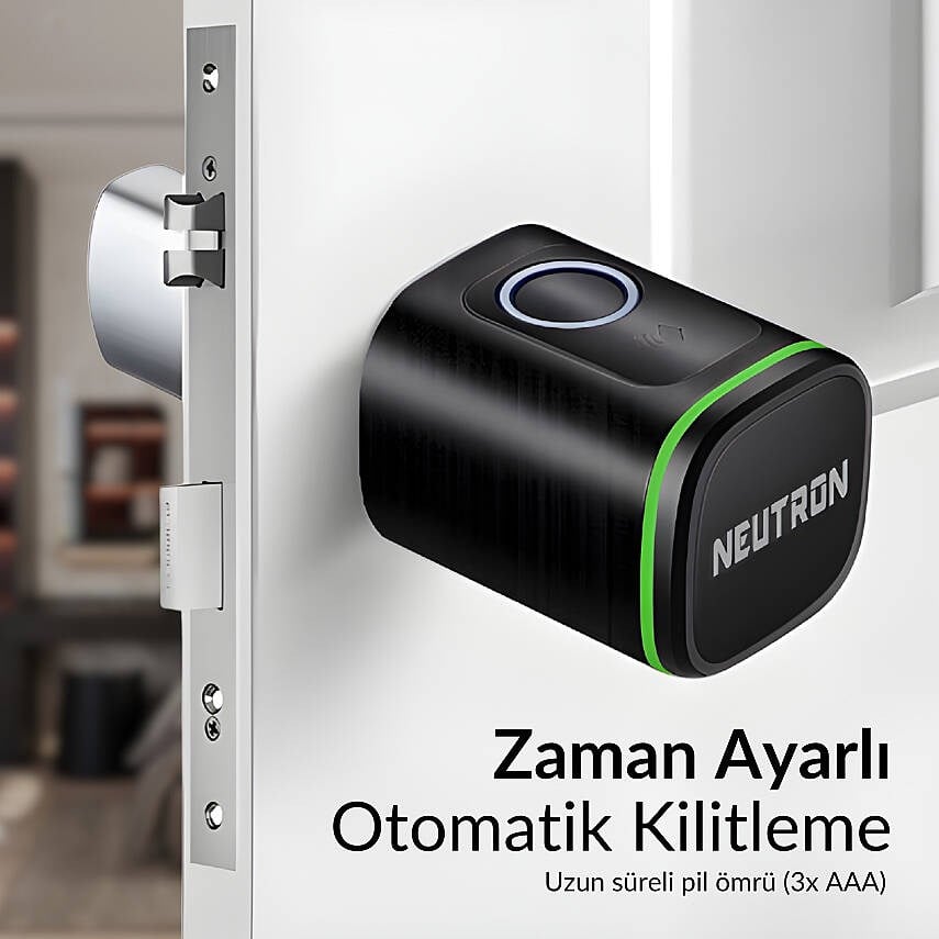 NEUTRON NTL-SC-02FKPB AKILLI KAPI KİLİDİ SİYAH