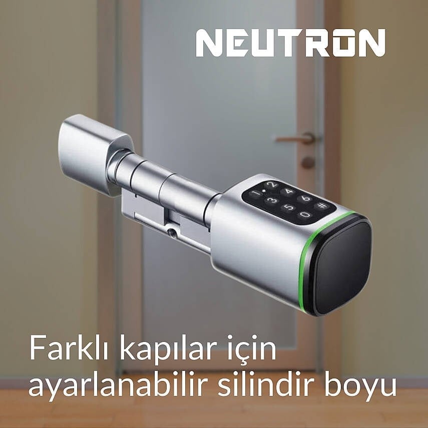 NEUTRON NTL-SC-02FKPW AKILLI KAPI KİLİDİ GRİ