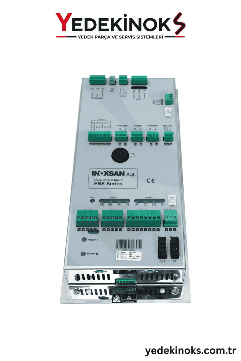 İnoksan FBE10 - FBE20 - FBE40 Elektrikli Fırın Elektronik Kontrol Kartı