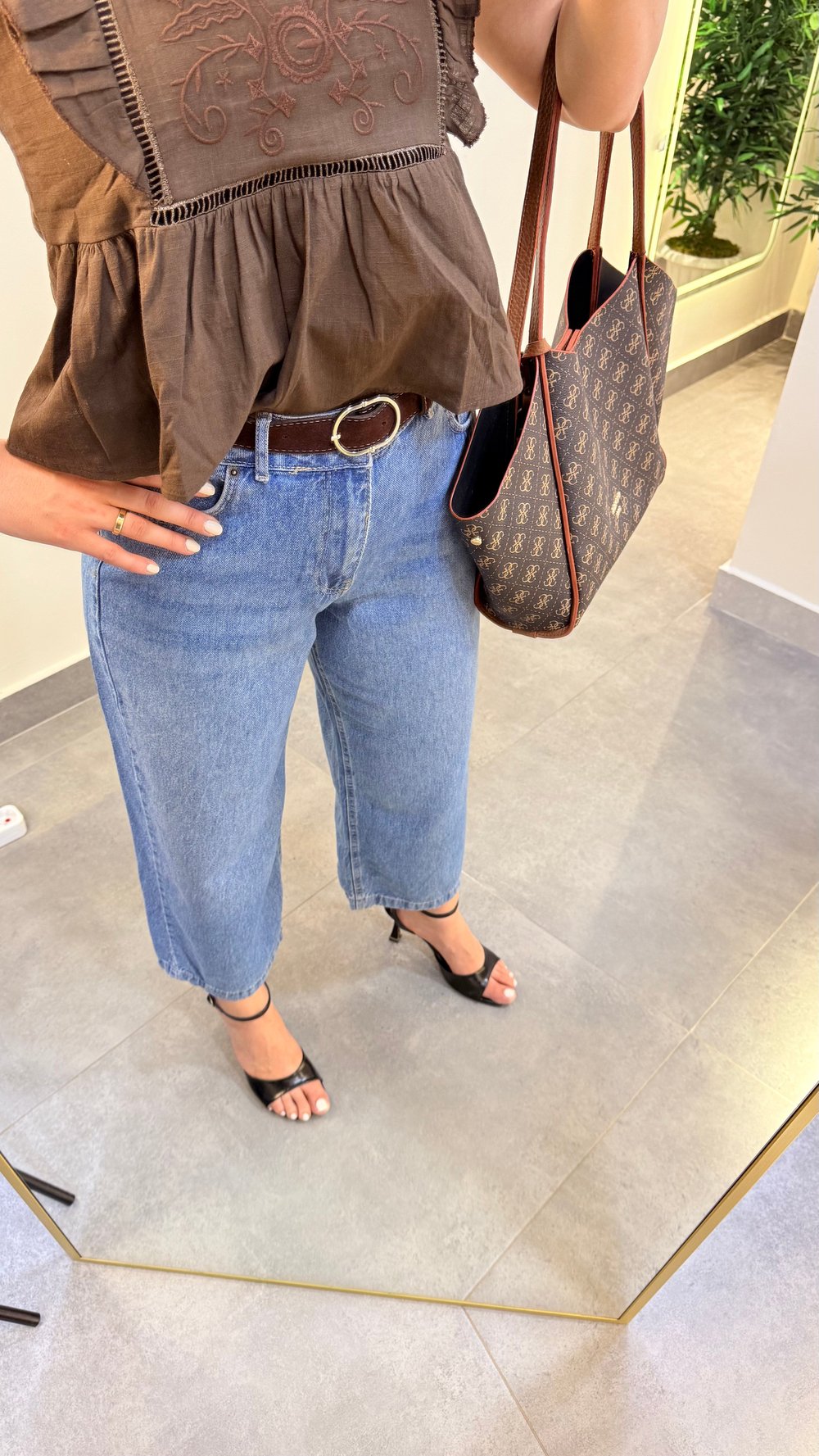 Yüksek Bel  Culotte Jean