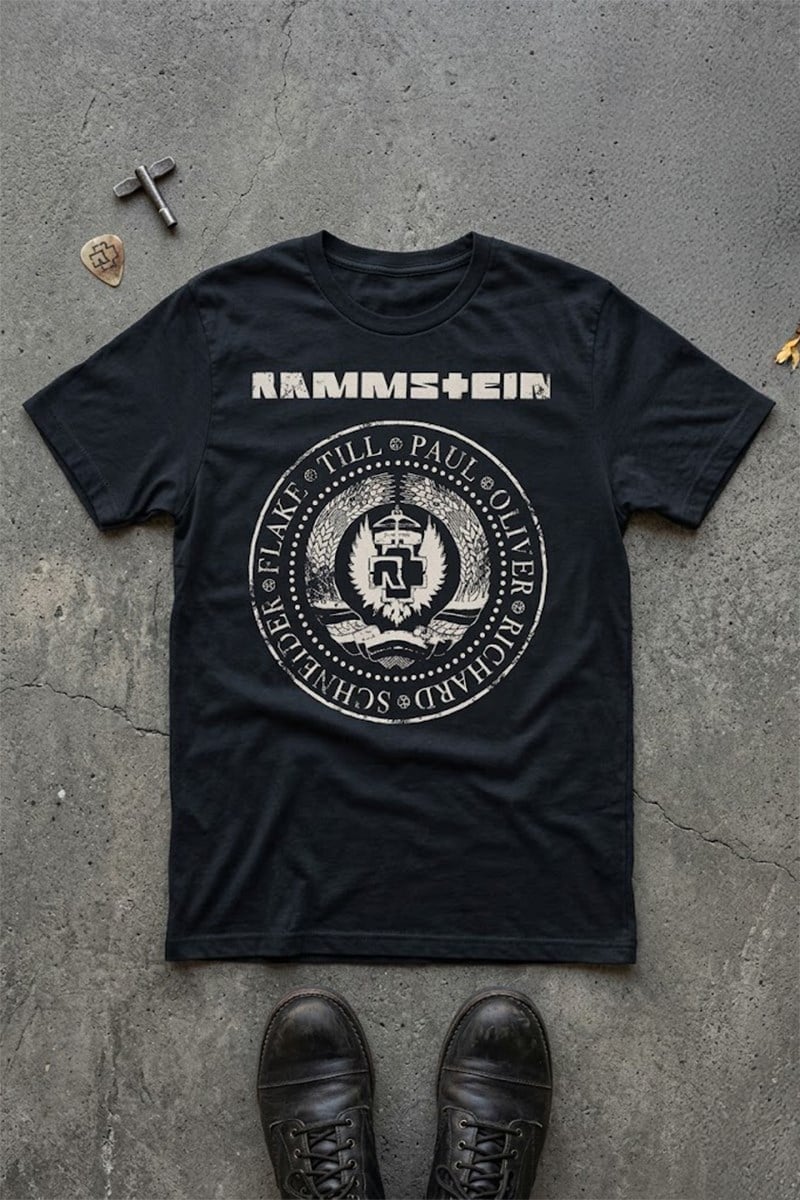 Rammstein Band Member Names Y2K T-Shirt