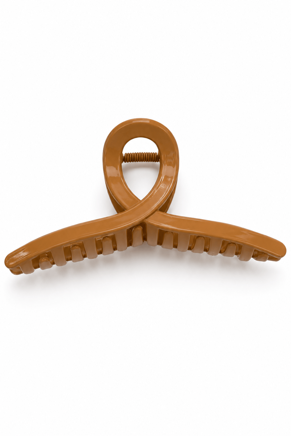 Kahverengi Halka Model Mandal Saç Tokası – 6'lı Set