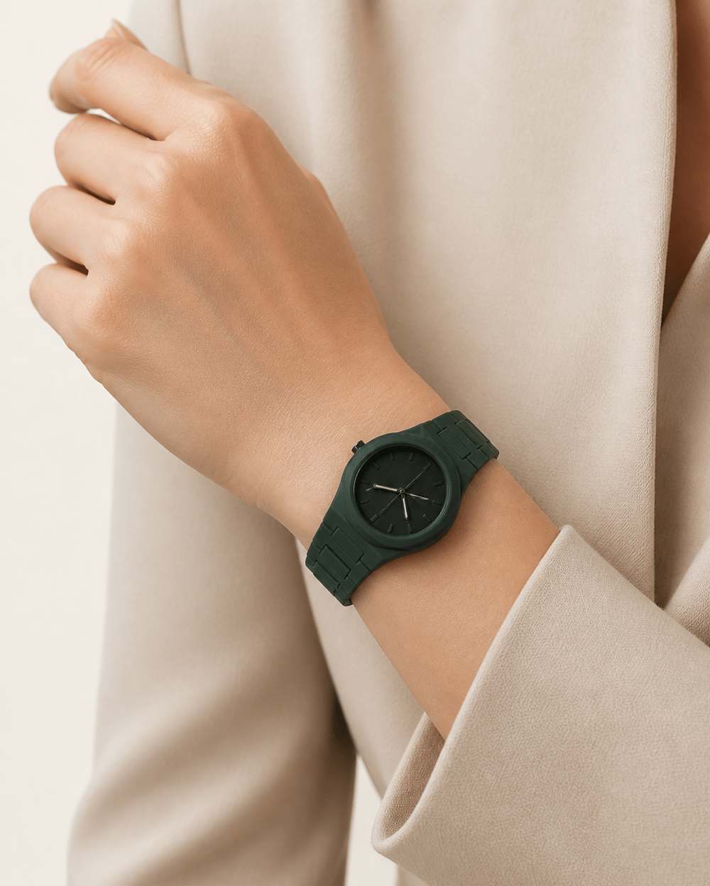 Zümrüt Yeşili Minimal Analog Kadın Kol Saati