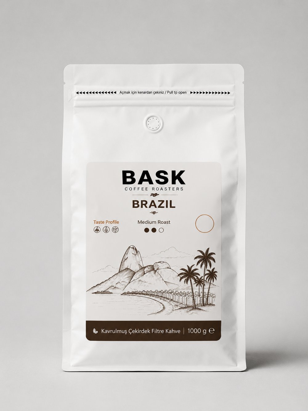 Bask Coffee Filtre Kahve Çekirdek 250g