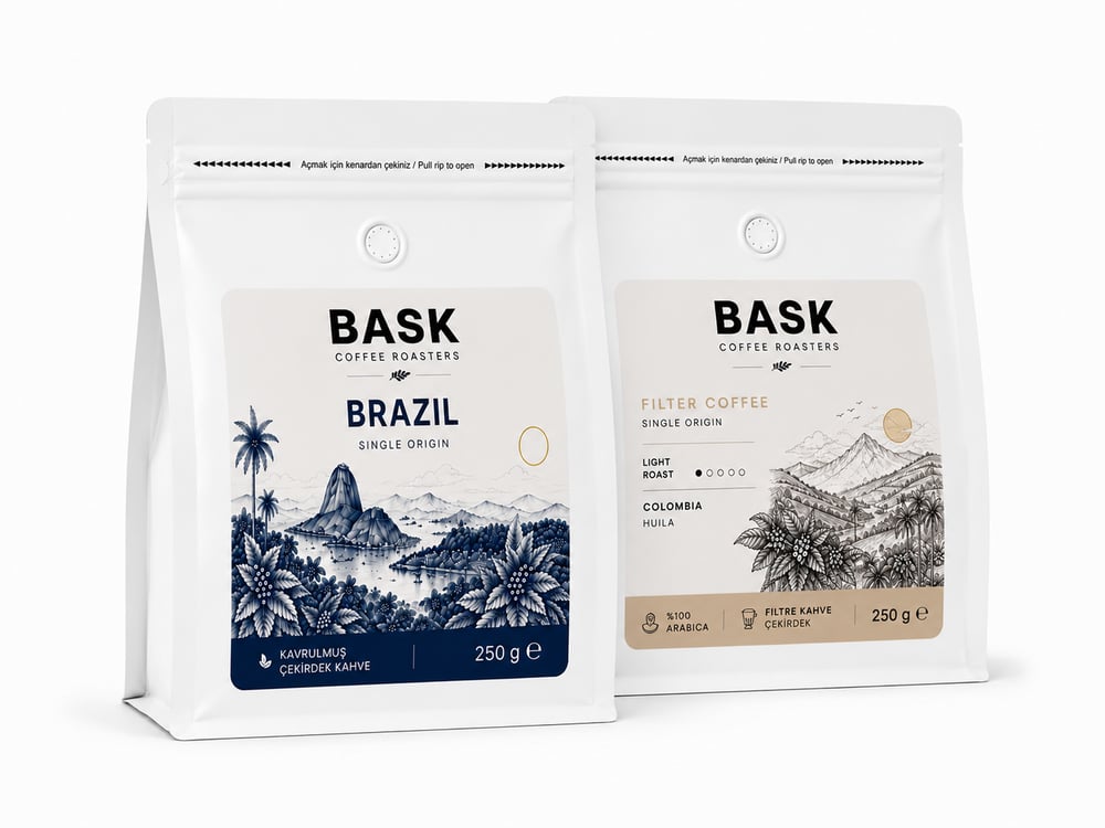 Premium Kahve Seti | Espresso ,Filtre Kahve 2x250g