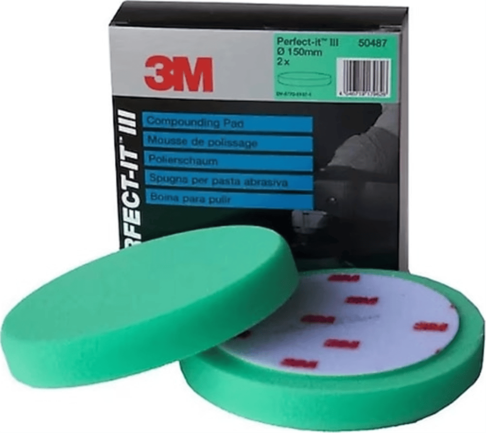 3M TEK TAR. YEŞİL KALIN PASTA SÜNGER 150 MM 50487