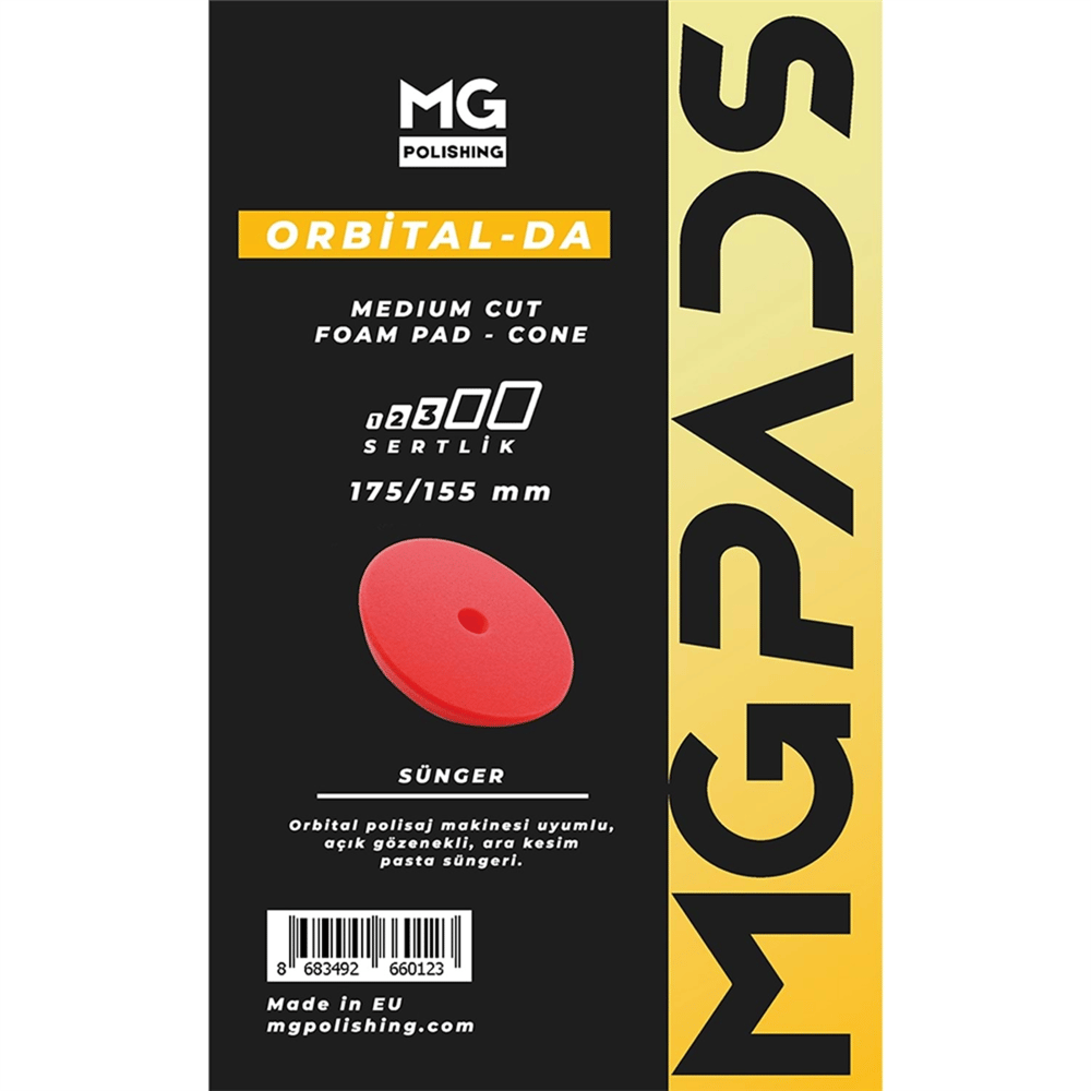 MG PADS Medium Cut Foam Pad-Cone 175/155x25 mm-Red