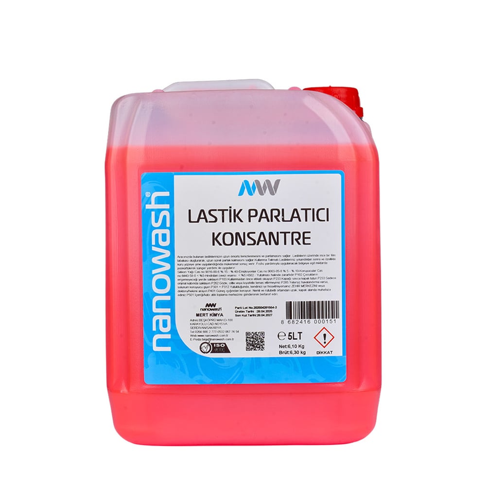 Nanowash Lastik Parlatıcı Konsantre 5 Lt