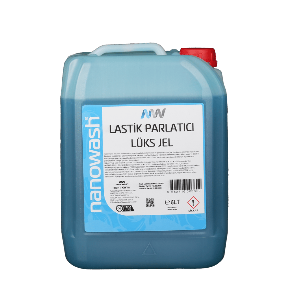 Nanowash Lastik Parlatıcı Lüks Jel 5 Lt