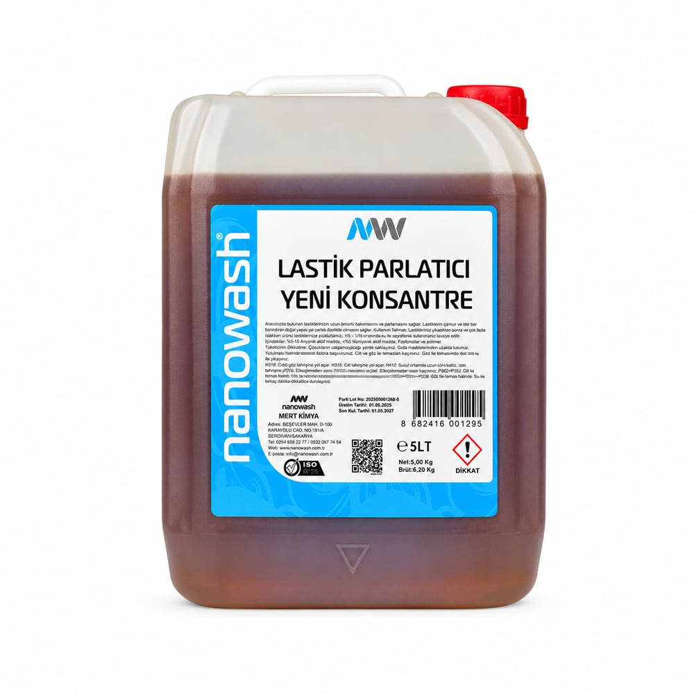 Nanowash Lastik Parlatıcı Yeni Konsantre 5 Lt