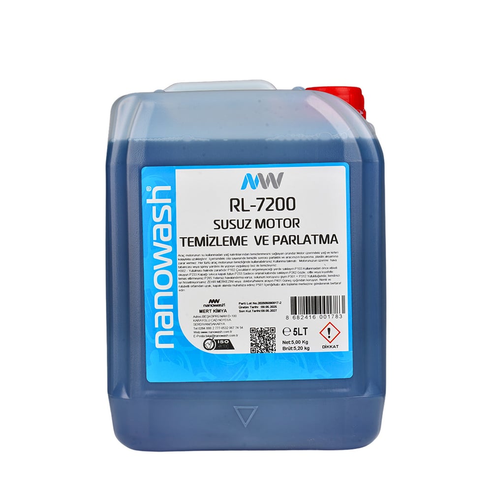 Nanowash Rl-7200 Susuz Motor Temizleme Ve Parlatma 5 Lt