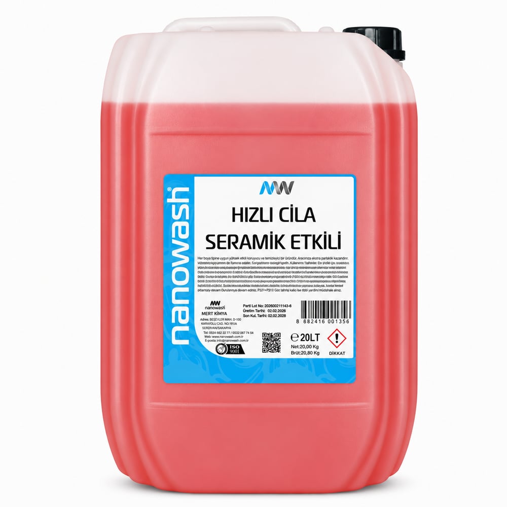 Nanowash Seramik Etkili Hızlı Cila 20 Lt