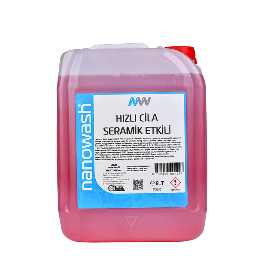 Nanowash Seramik Etkili Hızlı Cila 5 Lt