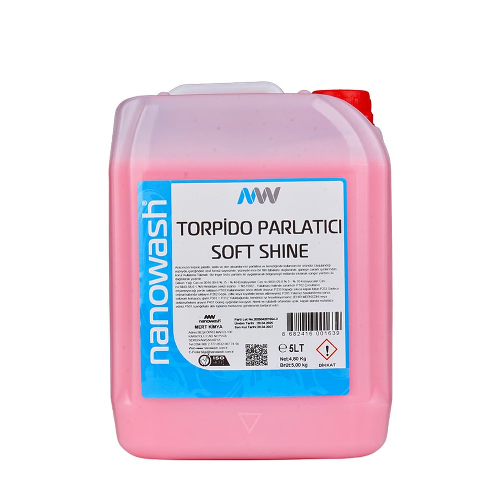 Nanowash Torpido Parlatıcı Soft Shıne 5 Lt