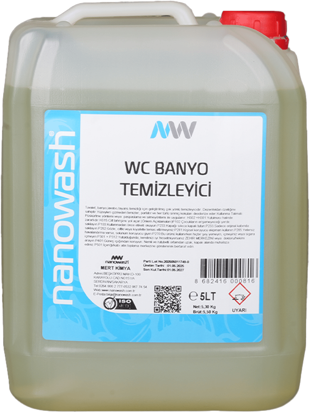 Nanowash Wc Banyo Temizleyici Konsantre 20 Lt