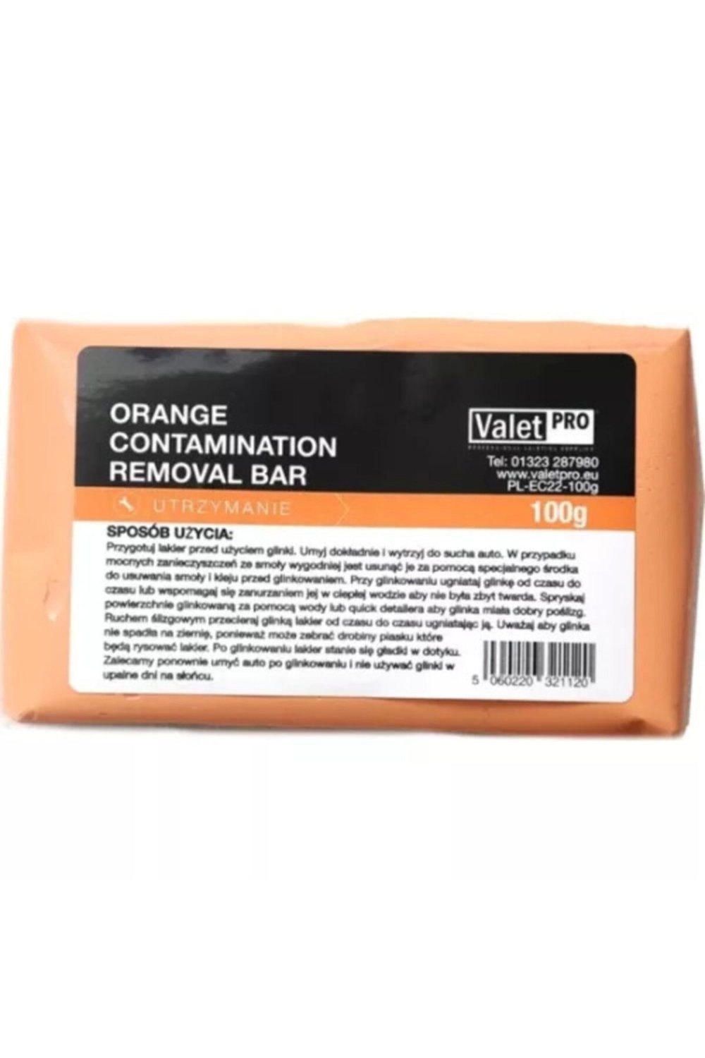 VALET PRO YÜZEY TEMİZLEYİCİ KİL - ORANGE CLAY 100GR EC22 MILD