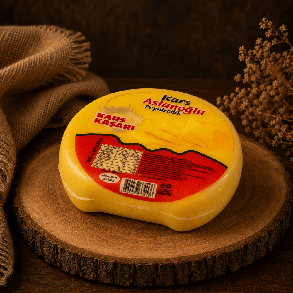 KARS TAZE KAŞAR PEYNİRİ ŞİRDEN MAYALI 500 gr
