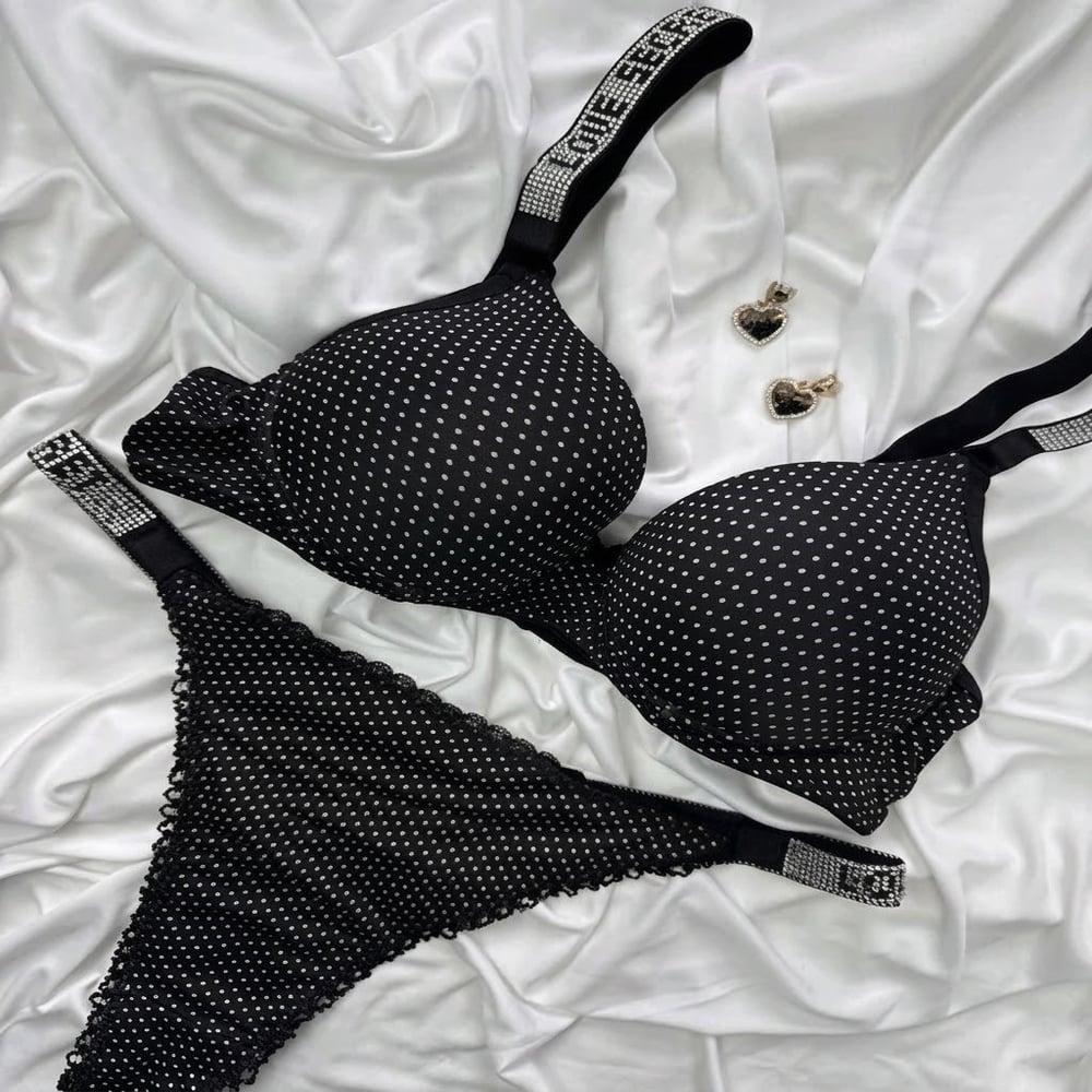 Love Secret Micro Taş Detaylı Dolgulu Destekli Sütyen Tanga Takım