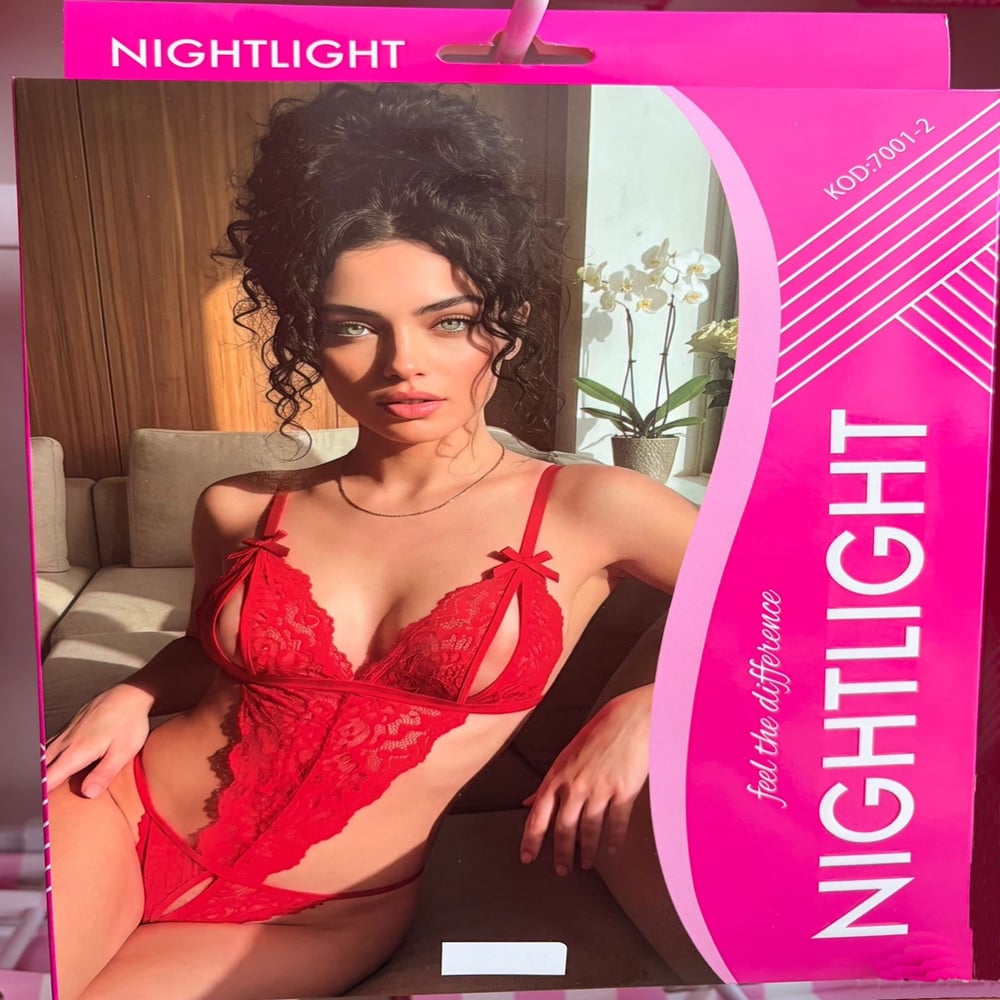NightLight Kırmızı Dantel Model