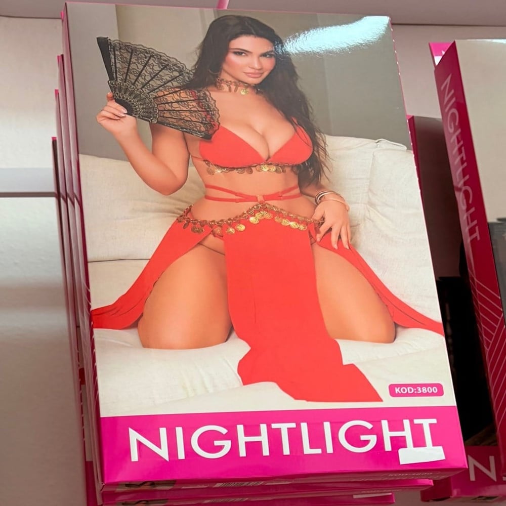 NightLight Kırmızı Oryantal / Dansçı Fantezi Kostüm Takımı