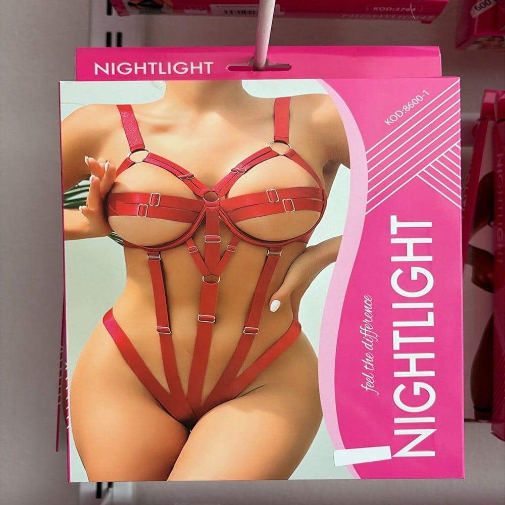 NightLight Kırmızı Vücut Harness Takım