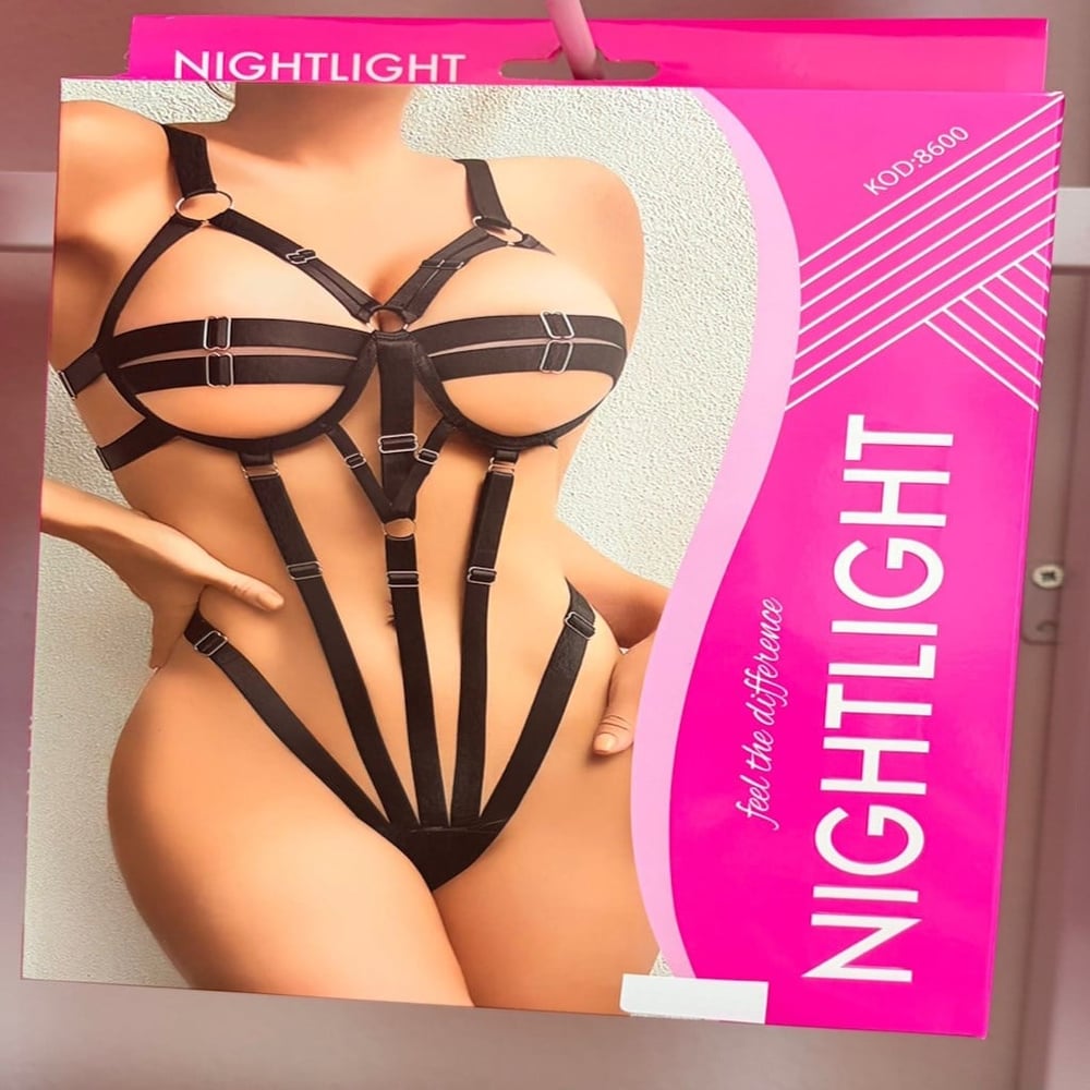 NightLight Siyah Vücut Harness Takım