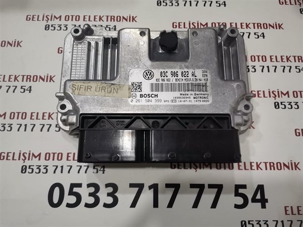 03C906022AL 03C906022J 0261S04399 MED17.5.20 VW GOLF MOTOR BEYNİ