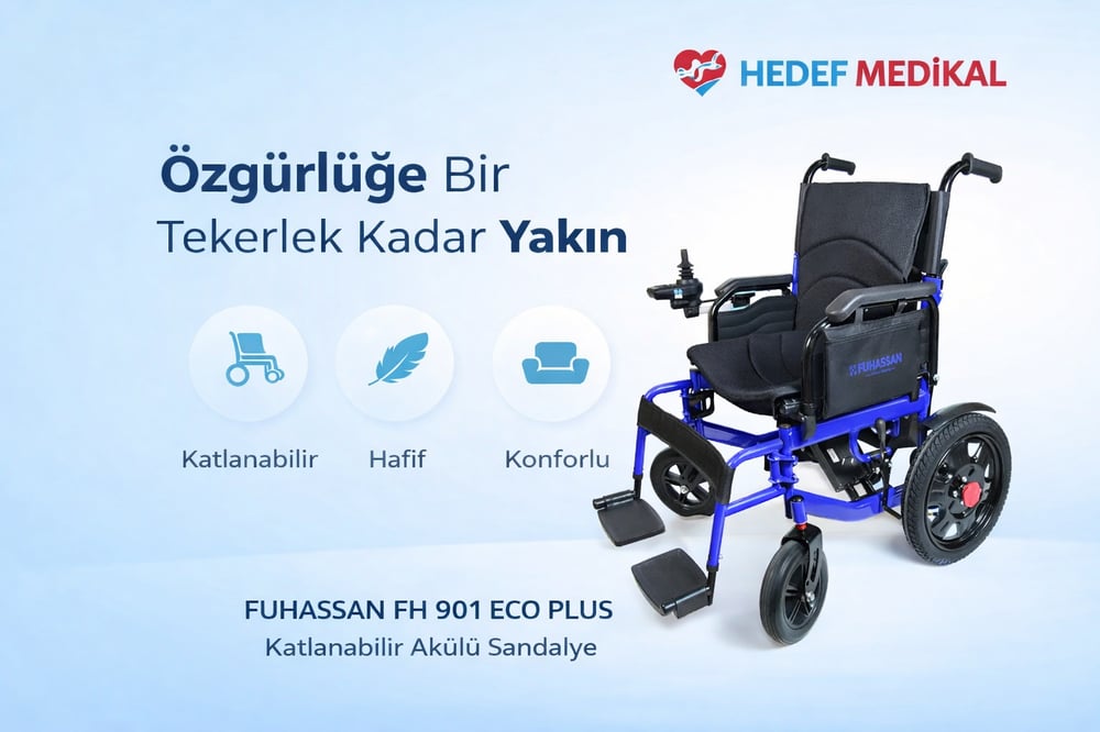Fuhassan FH 901 ECO PLUS Katlanabilir Akülü Sandalye Mavi
