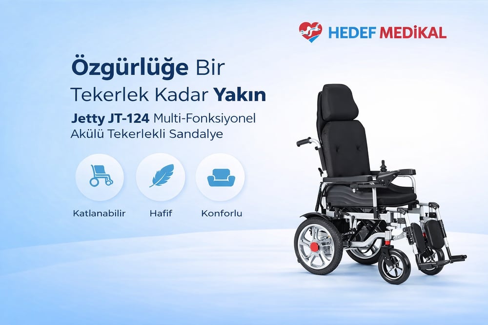 Jetty Jt-124 Multi-Fonksiyonel Akülü Tekerlekli Sandalye