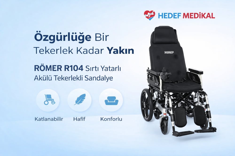 RÖMER R104 Sırtı Yatarlı Akülü Tekerlekli Sandalye