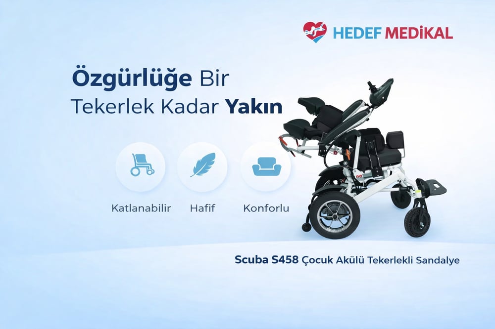 Scuba S458 Çocuk Akülü Tekerlekli Sandalye